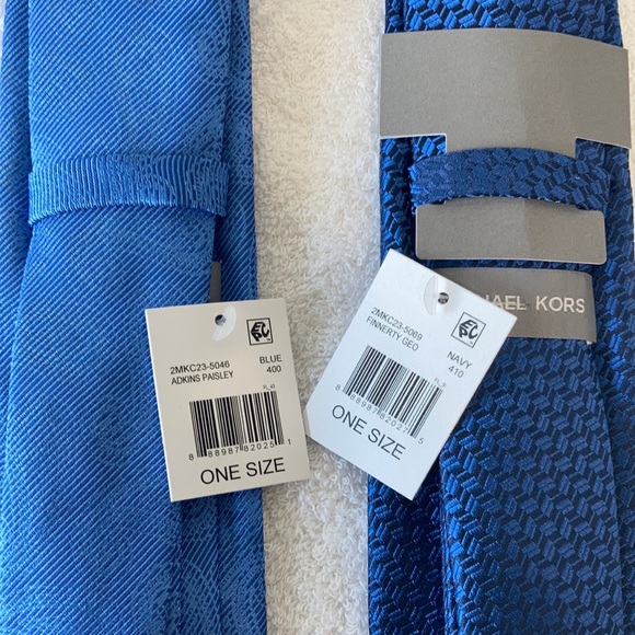 NWT Micheal Kors Men’s Silk Blend Ties Bundle of 2 - Picture 4 of 5